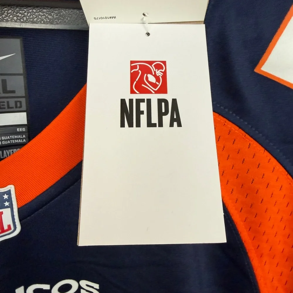 NEW‎ Nike Denver Broncos Javonte Williams 33 On Field Game Jersey Mens XXL Navy
